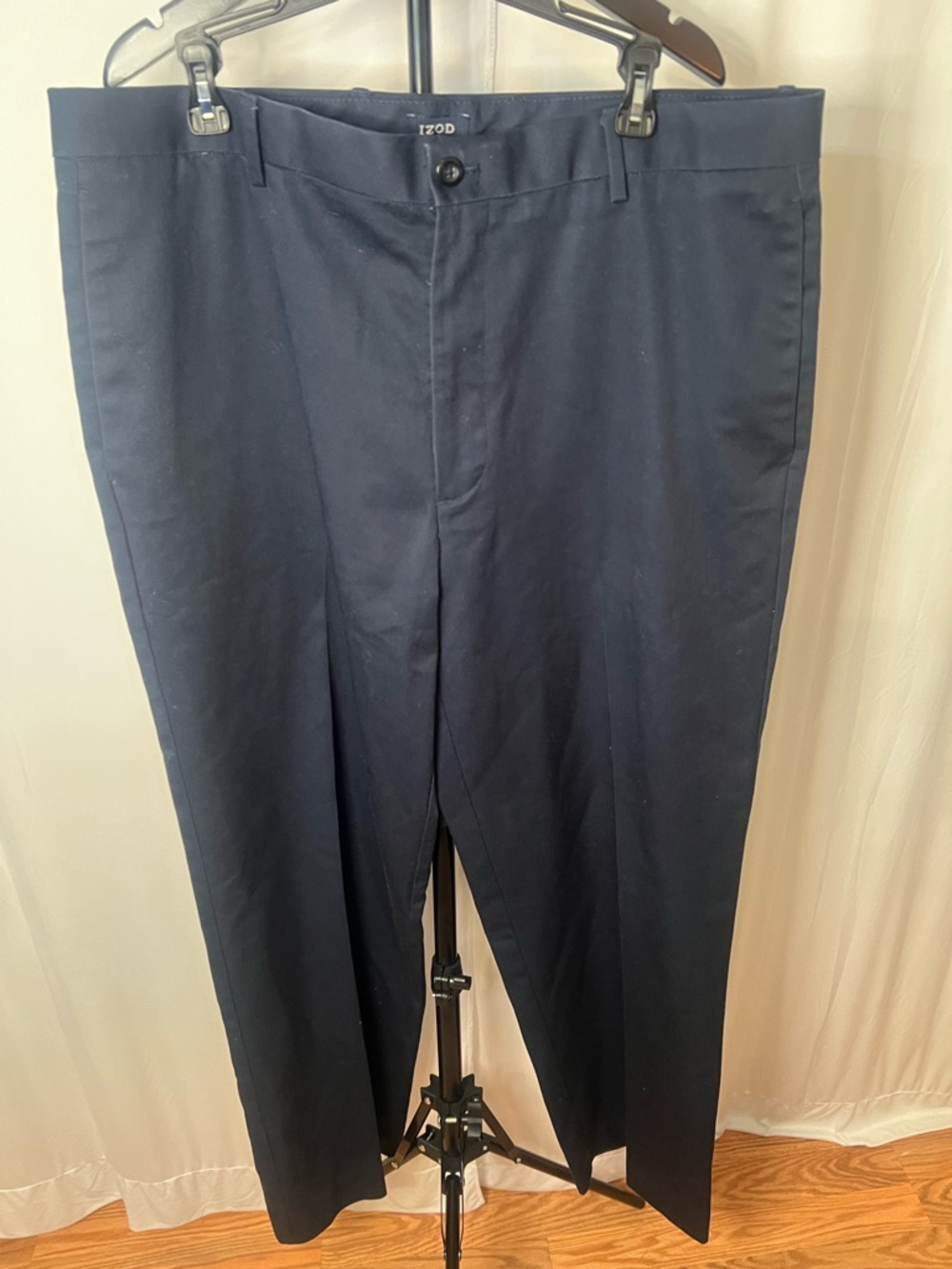 Izod Men's Dark Navy Dress Trousers